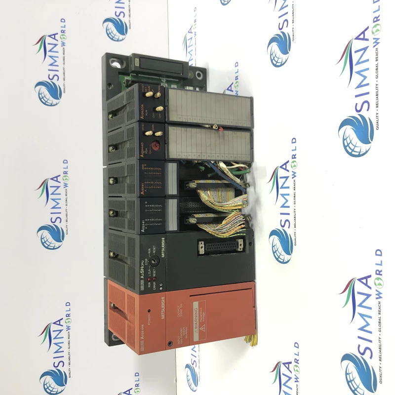 Mitsubishi MELSEC A Series PLC A2SHCPU Rack with A1S61PN Power Supply I/O Modules
