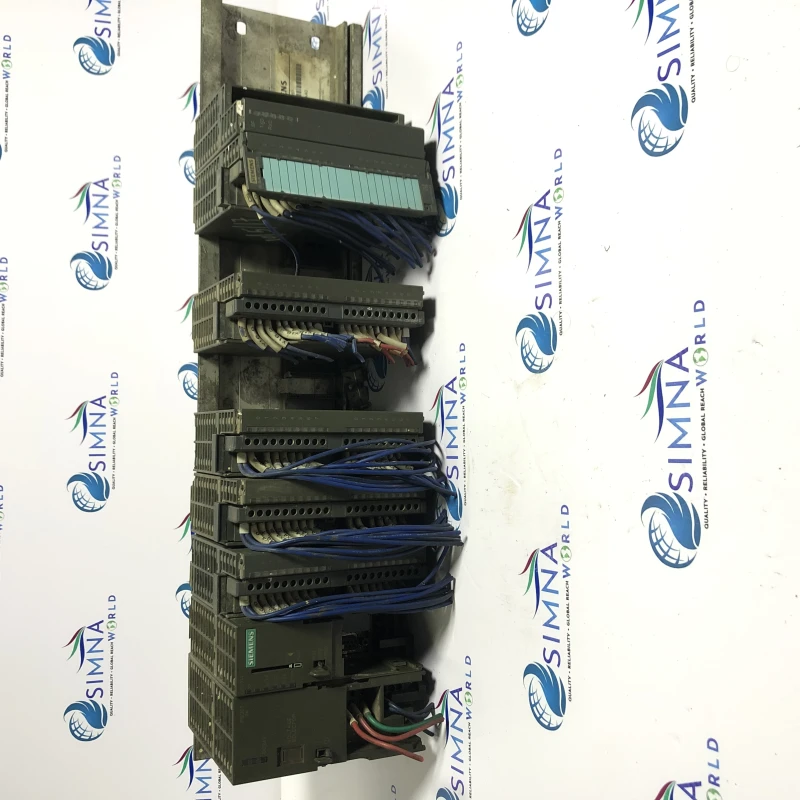 Siemens SIMATIC S7-300 PLC Rack with Power Supply and Digital I/O Modules