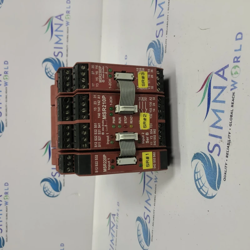 Allen-Bradley Guardmaster MSR200 Safety Relay System with MSR210P Base Unit and Expansion Modules