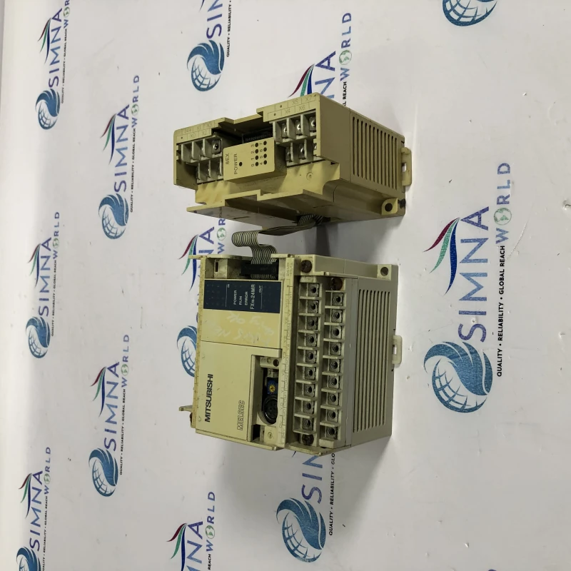Mitsubishi Electric MELSEC FX1N-24MR PLC with 8EX Expansion Module